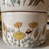 Vintage stoneware lunch cups