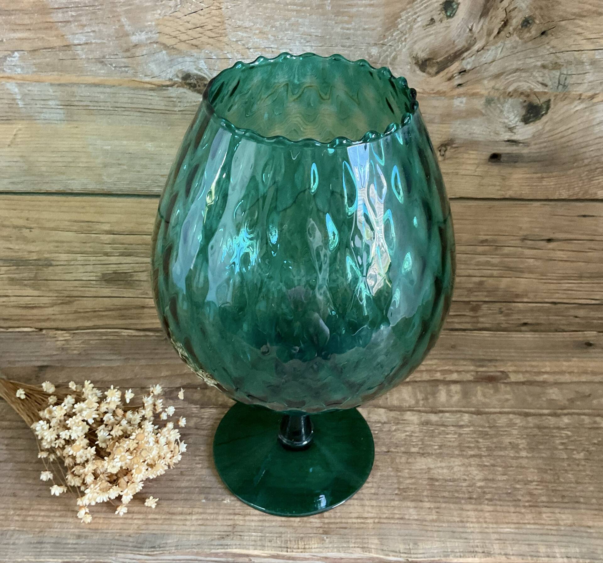 Emerald green Empoli vase