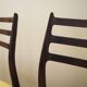 Set of six mahogany chairs, Danish design, 1960s, designer: Niels Otto Møll