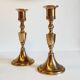 Pair of Scandinavian candle holders by scandia malm, Sweden