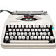 Hermes Baby New Revised White Typewriter