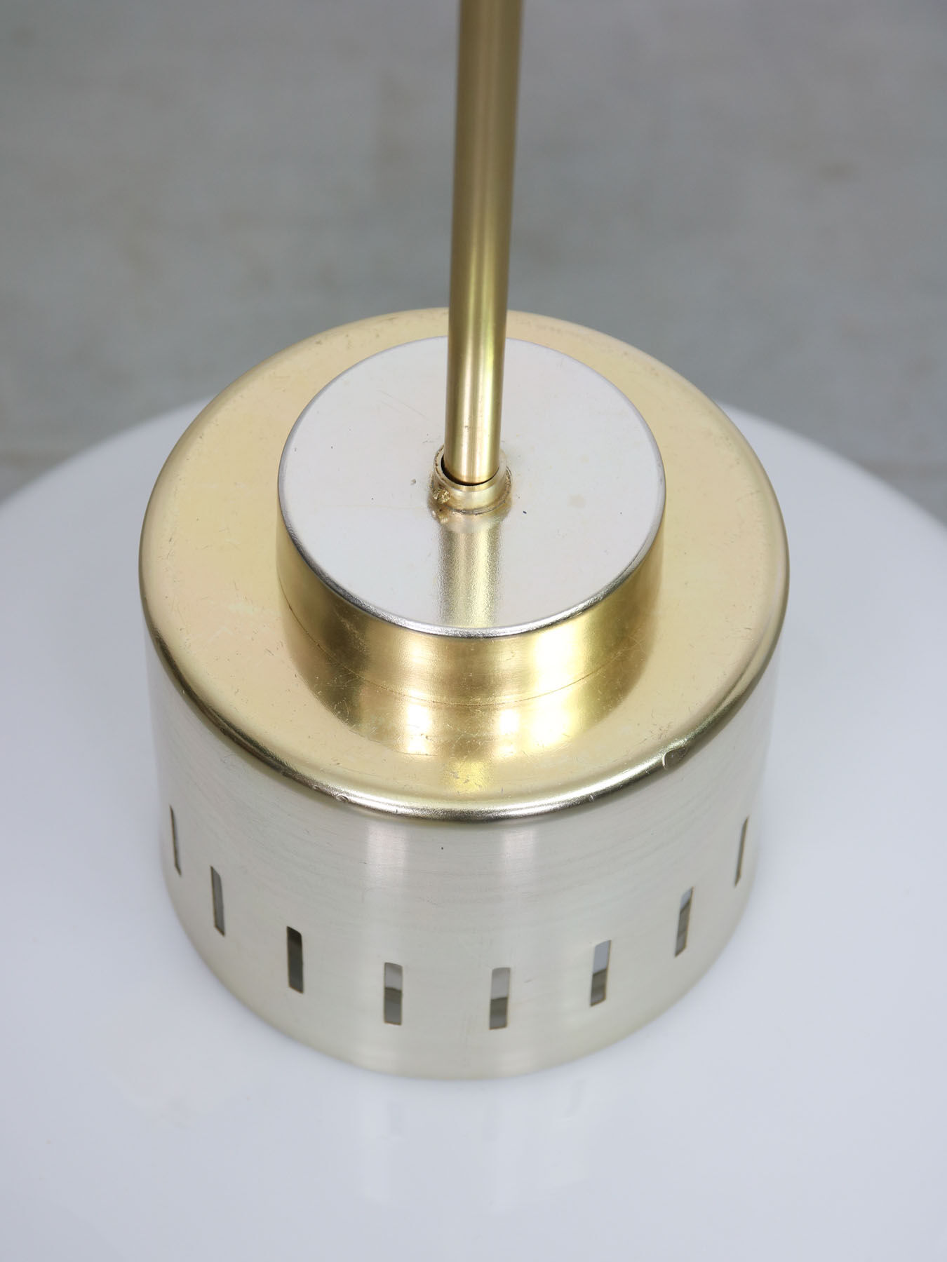 Mid-century opaline pendant lamp