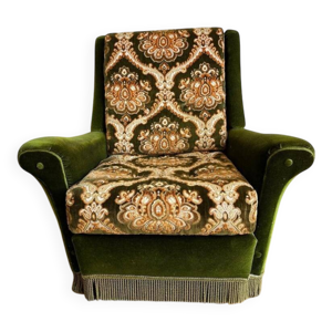 Fauteuil vintage vert - place
