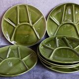 Seven vintage niderviller ceramic plates