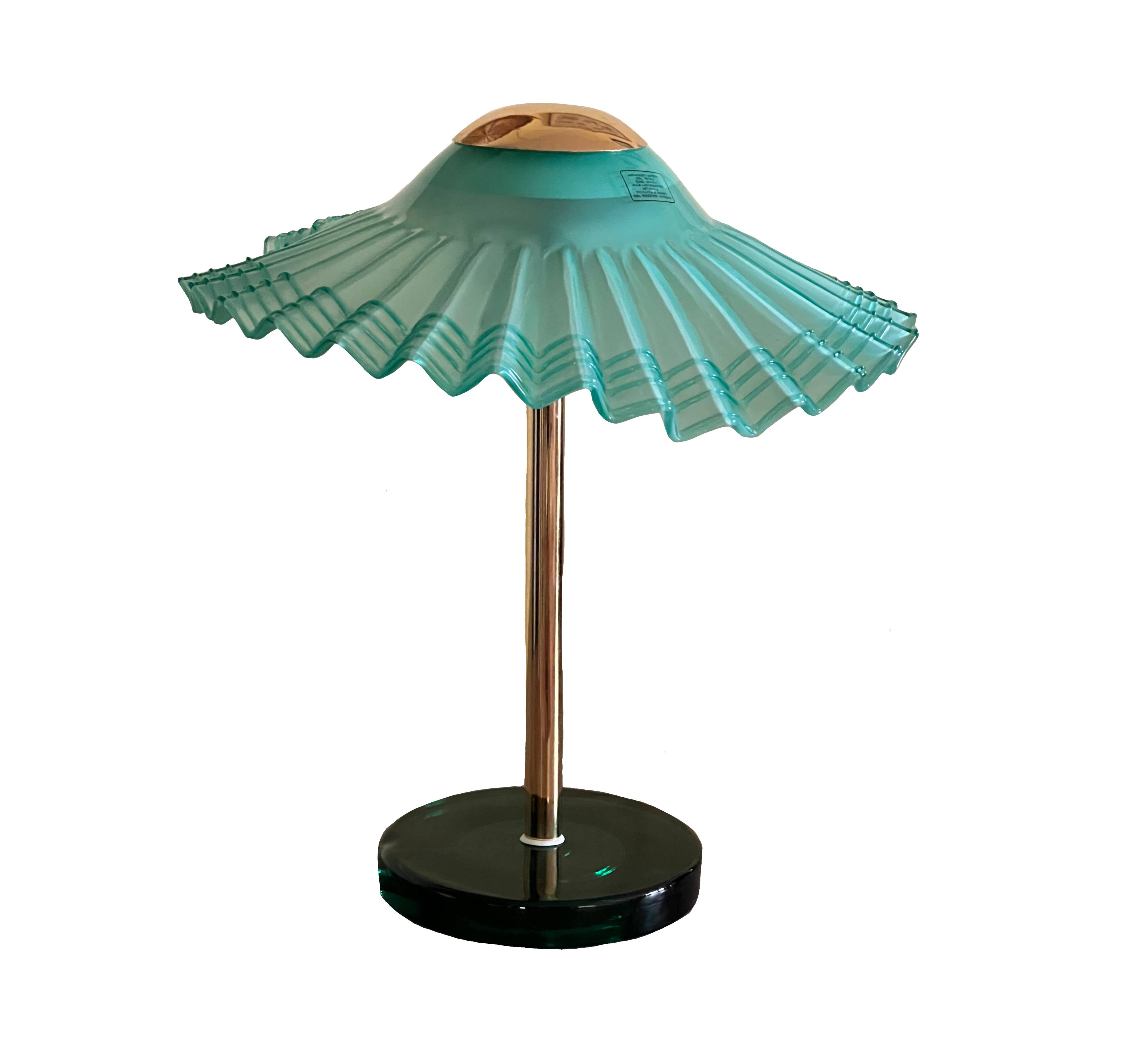 Vintage Murano Glass Table Lamp, 70s