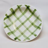 Moulin Des Loups Salad Bowl Green Check Tablecloth Model