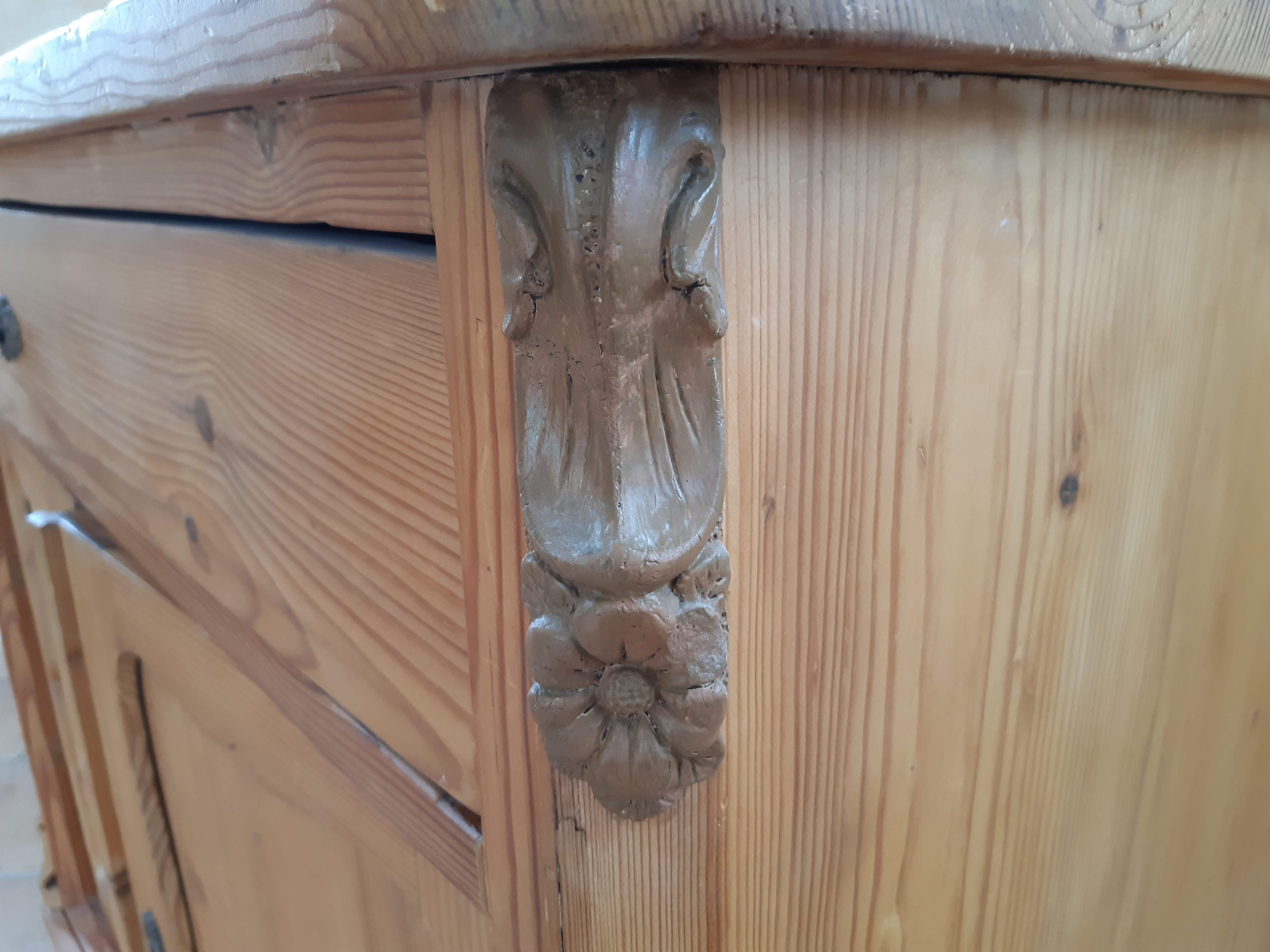 Buffet 19th austrian pine solid work