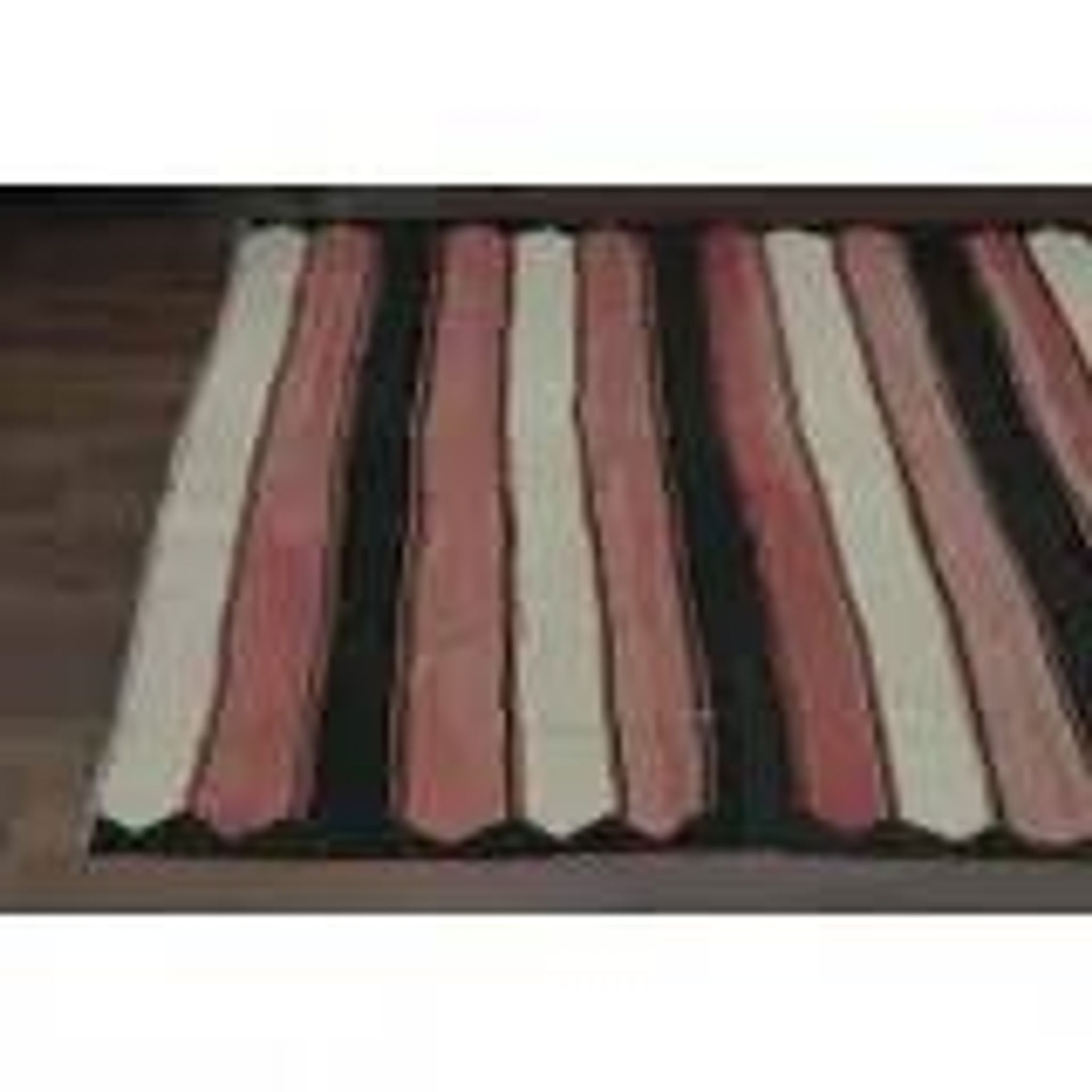 Striped Turkish Vintage Orange Beige Brown Kilim Wool Runner Rugs 142x315