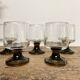 6 vintage liqueur glasses