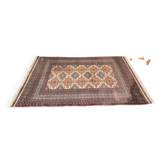 Tapis oriental pakistan gris-pourpre 196cm x 126cm