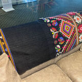 Old anatolian rug for sofa