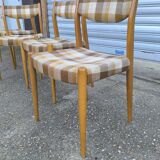 Set of 4 Scandinavian chairs 1970
