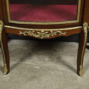 Small mahogany display cabinet, Louis XV to Louis XVI transition style – early 20th century.