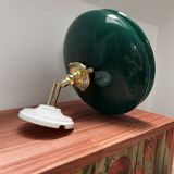 Green opaline wall light