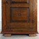 Rustic Solid Oak Cabinet with Geometric Floral Carvings, Belgium – 17th Cen