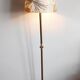 Lampadaire métal doré style Louis XV