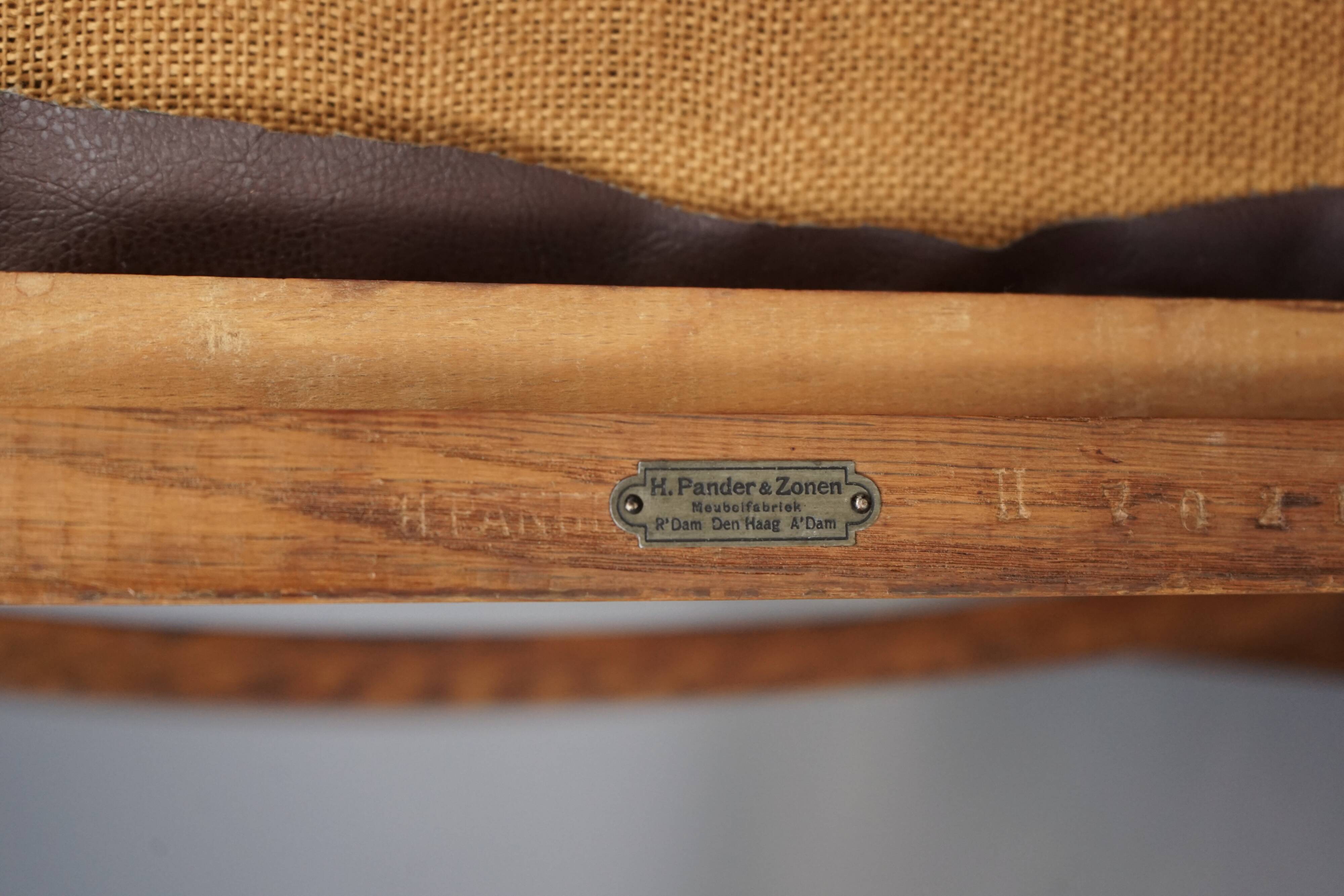 Oak Armchair by Henk Wouda for H. Pander & Zn., 1930s