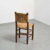 Ensemble chaise et tabouret Bauche, Charlotte Perriand pour Maison Sentou, circa 1950