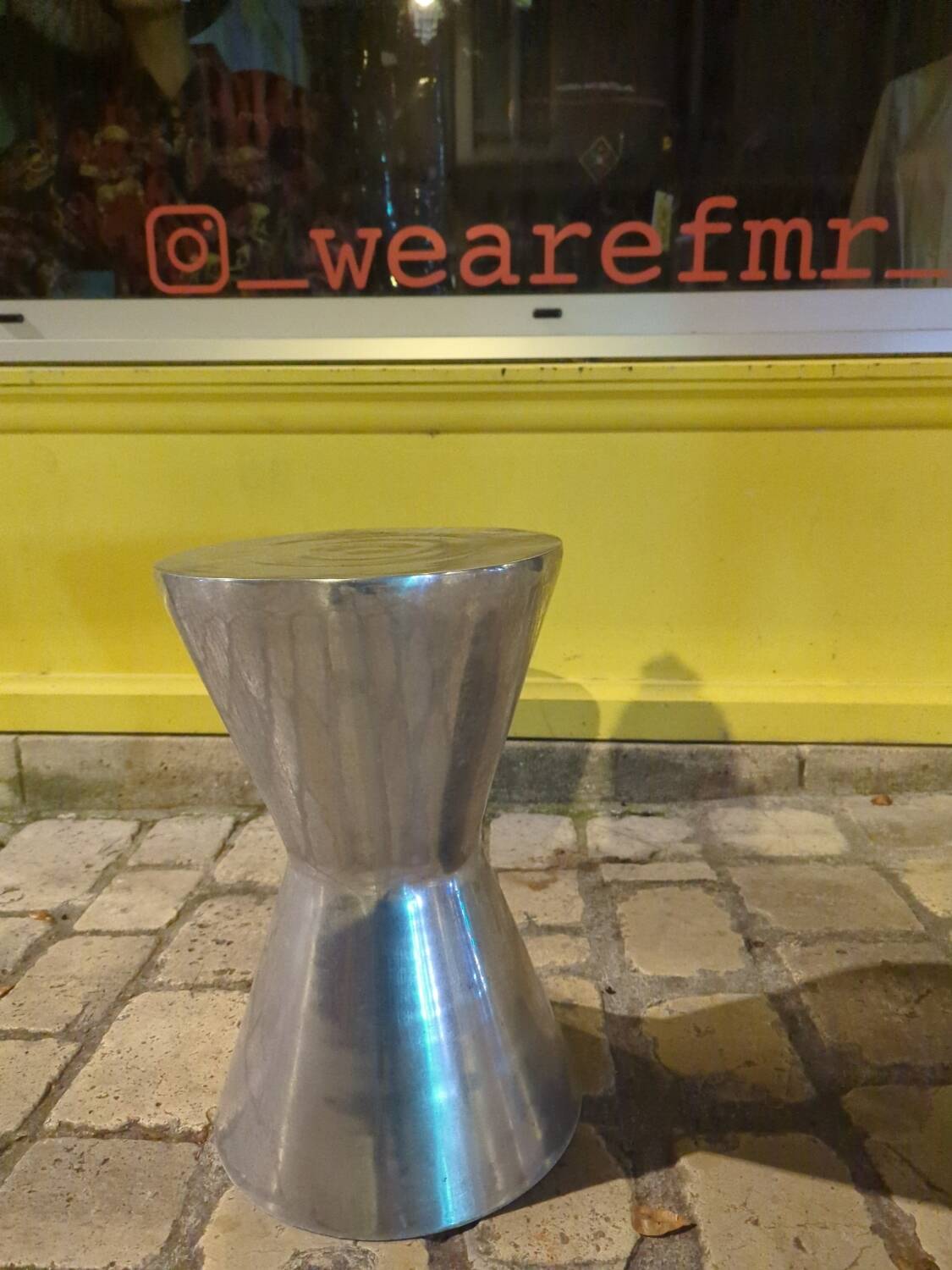 Stainless steel tamtam stool