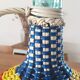 Multicolored scoubidou bottle