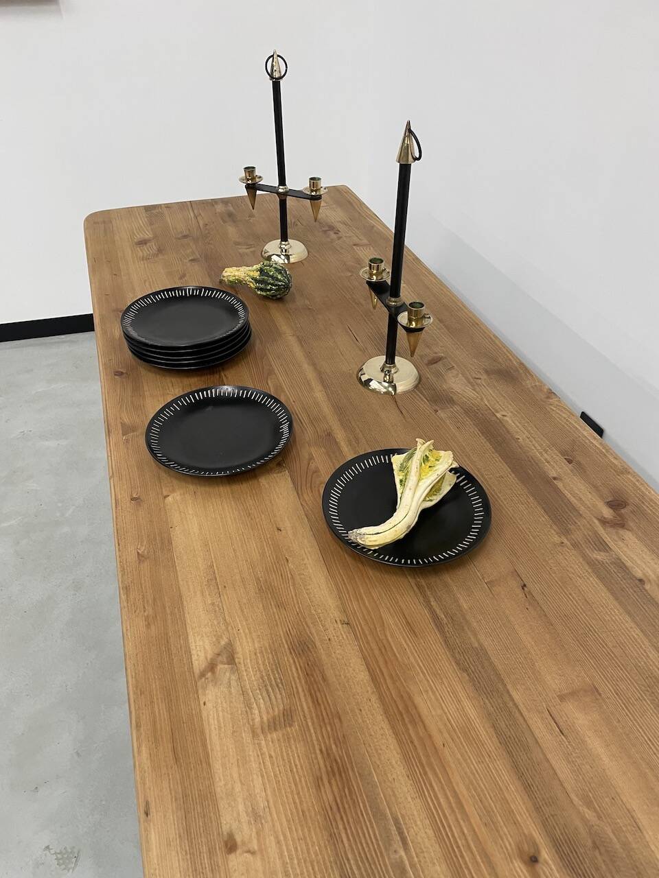 Farm table desk turned legs