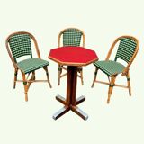 Old octagonal bistro table