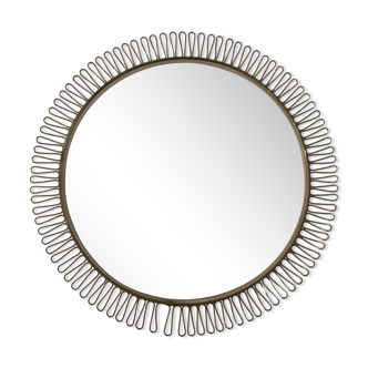 Vintage round mirror from the 60s