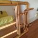 Mirror door door rattan coat 70x35cm