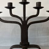 Wrought iron candlestick candelabra candle holder