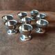 Set of 8 metal egg cups