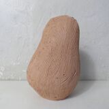 Sculpture mère à l'enfant en terre cuite