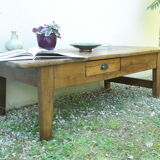 Old country coffee table in walnut