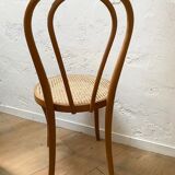 Pair of tanned bistro chairs