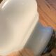 White opaline chandelier
