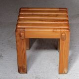 Stool design scandinavian sauna solid pine 1970