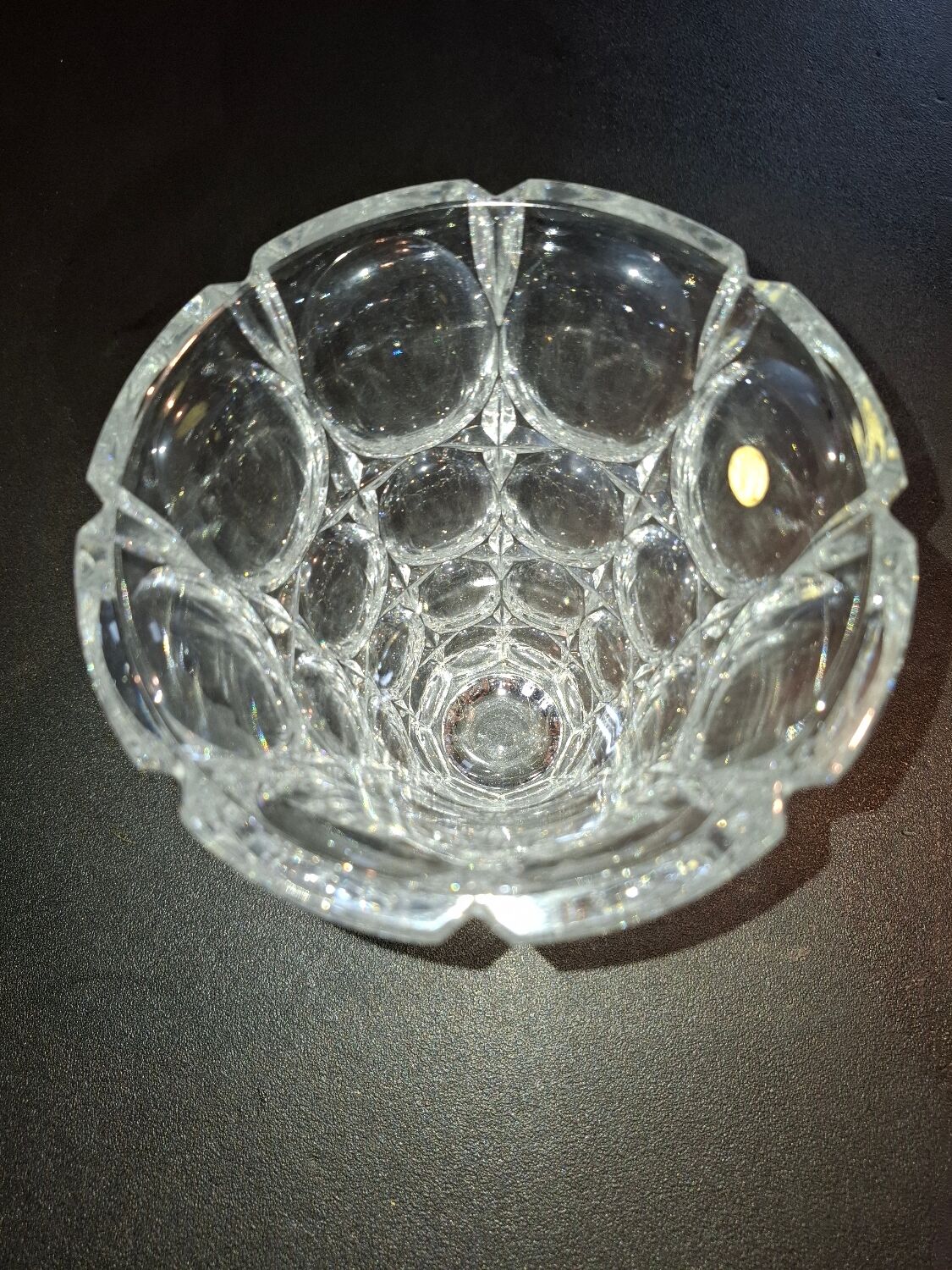 Vintage crystal vase