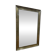 Miroir de bistro - brasserie en laiton et mercure
