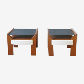 Paire de tables de chevet