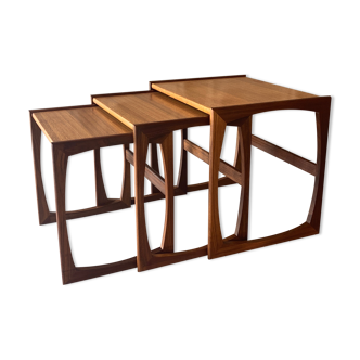English teak trundle tables by G-Plan
