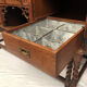 English Renaissance style oak cabinet