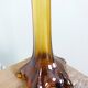Murano style amber glass soliflore vase