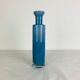 Vase verre bleu vintage style scandinave