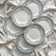 6 flat plates in iron earth “Athens” Saint Amand and Hamage
