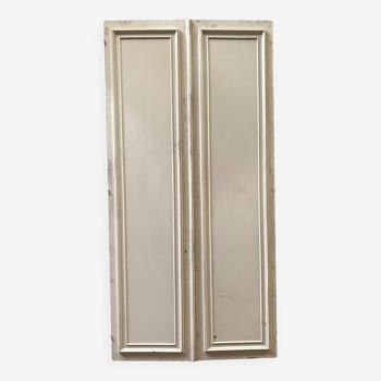 Front of cupboard with double molded doors 20th century Passage doors