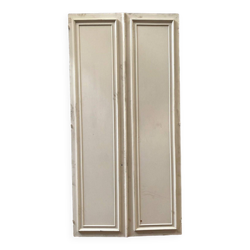Front of cupboard with double molded doors 20th century Passage doors