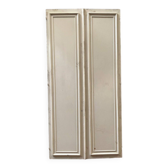 Front of cupboard with double molded doors 20th century Passage doors
