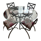 Table and chair set - "Villa d'Este" collection by Pierre Vandel