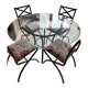Table and chair set - "Villa d'Este" collection by Pierre Vandel