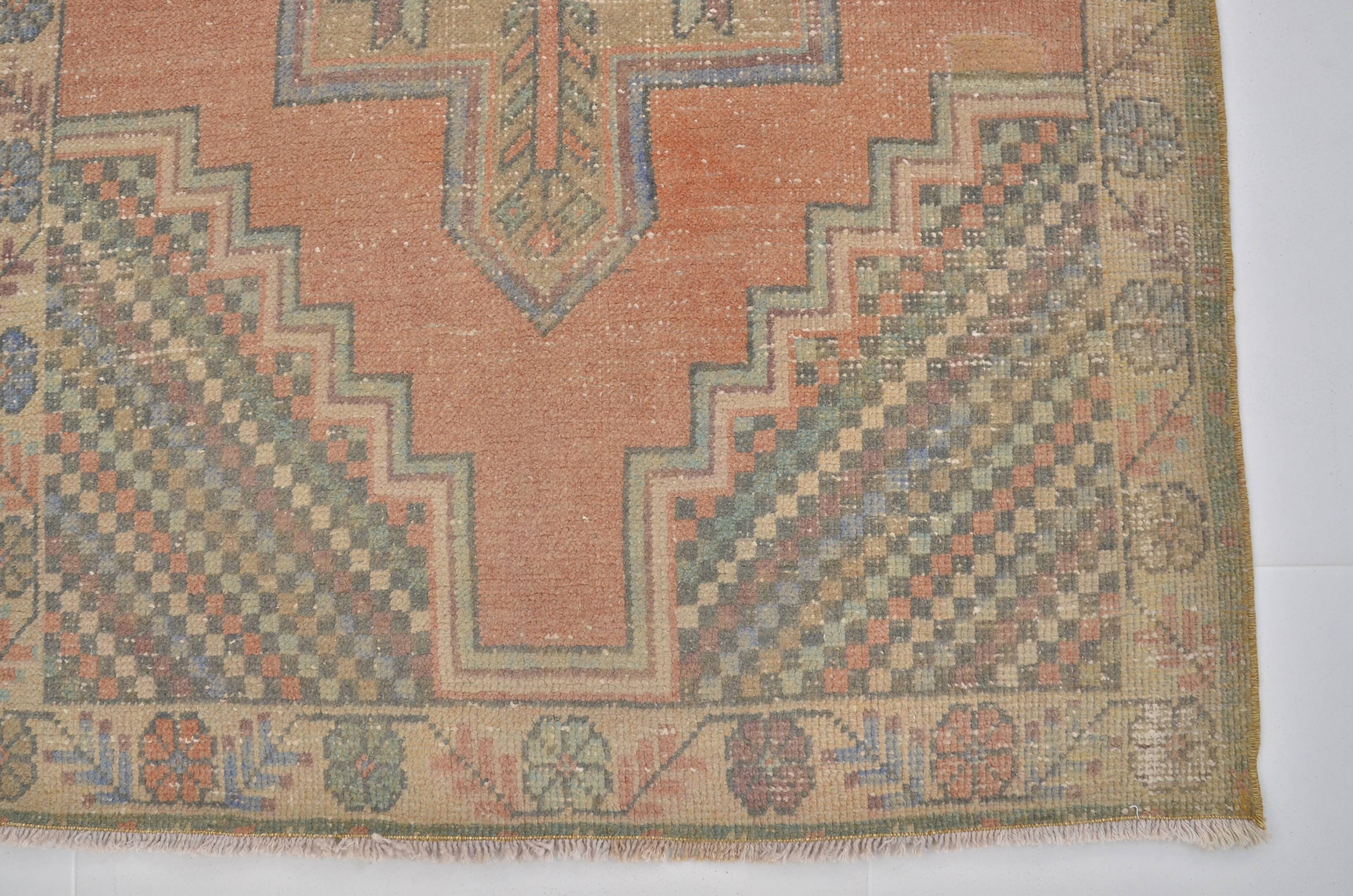 Vintage Handmade Floral Rug sku 2405