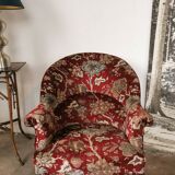 Velvet toad armchair